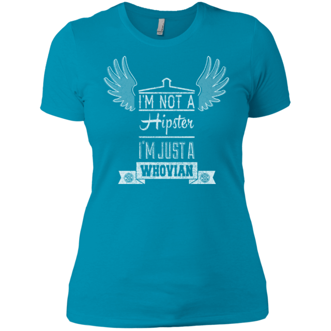 T-Shirts Turquoise / X-Small Whovian Hipster Women's Premium T-Shirt