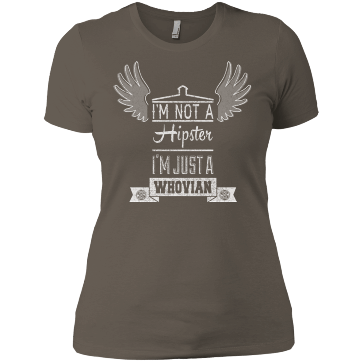 T-Shirts Warm Grey / X-Small Whovian Hipster Women's Premium T-Shirt