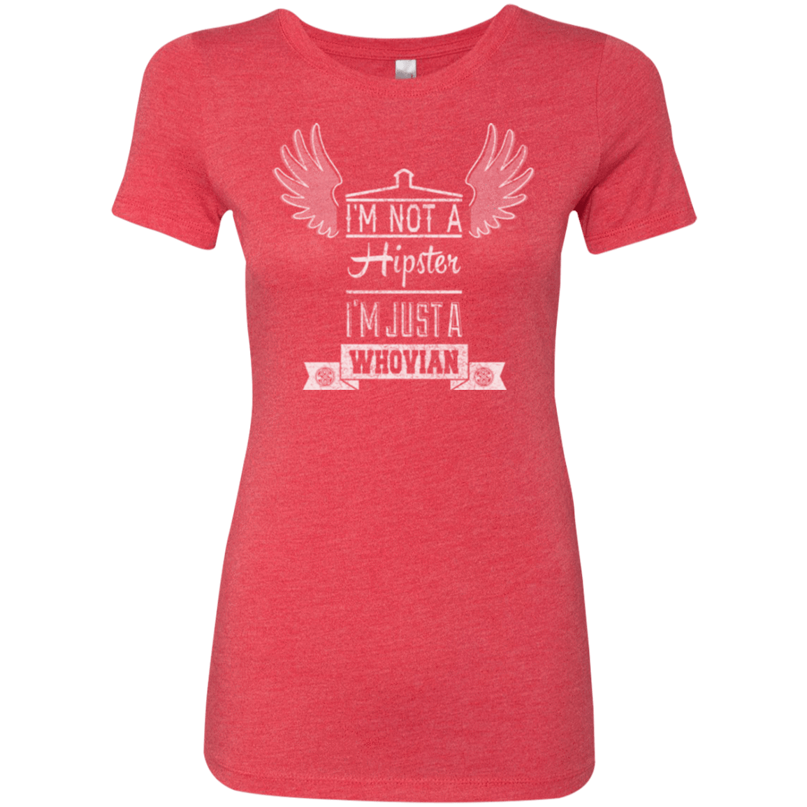 T-Shirts Vintage Red / Small Whovian Hipster Women's Triblend T-Shirt