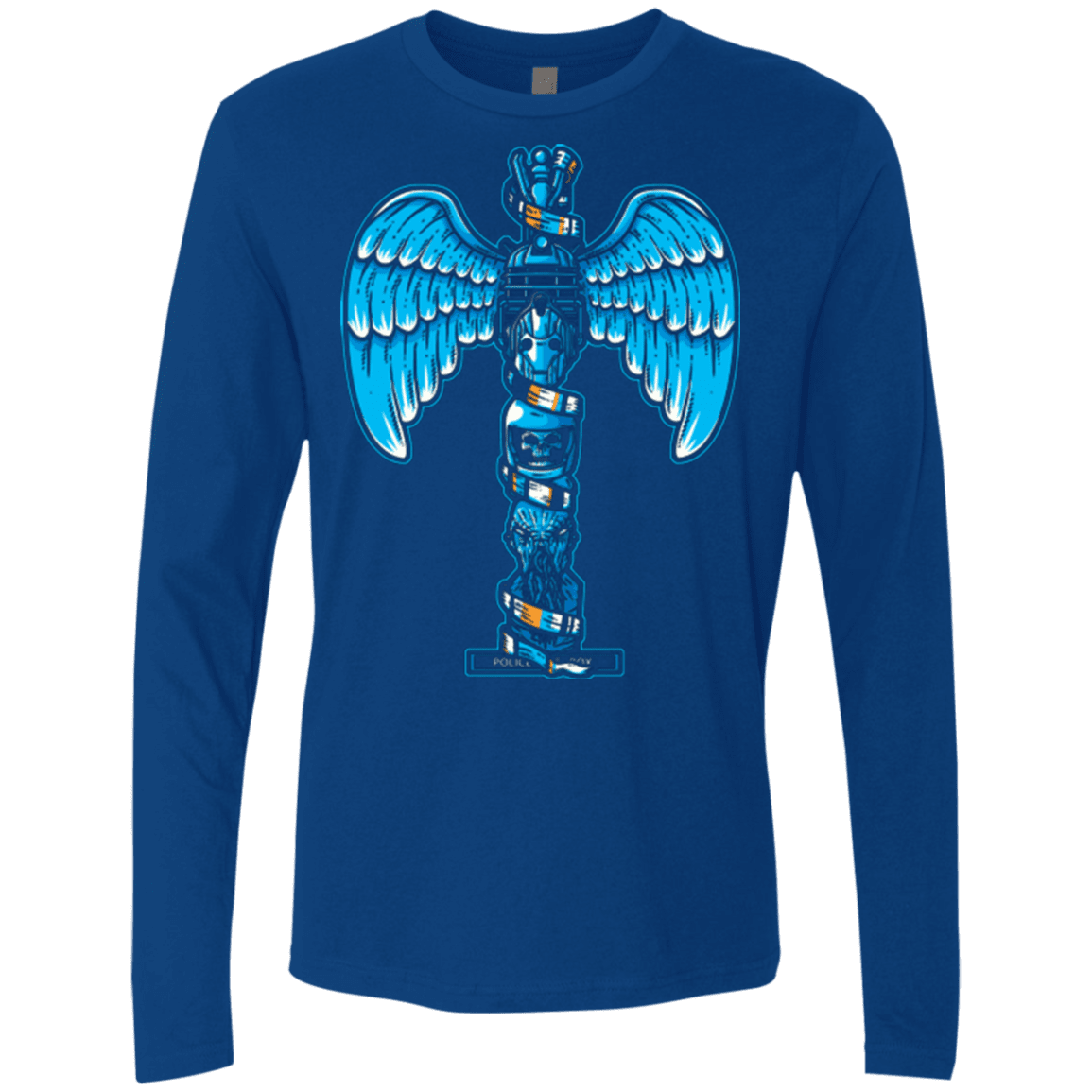 T-Shirts Royal / Small WHOVIAN TOTEM Men's Premium Long Sleeve