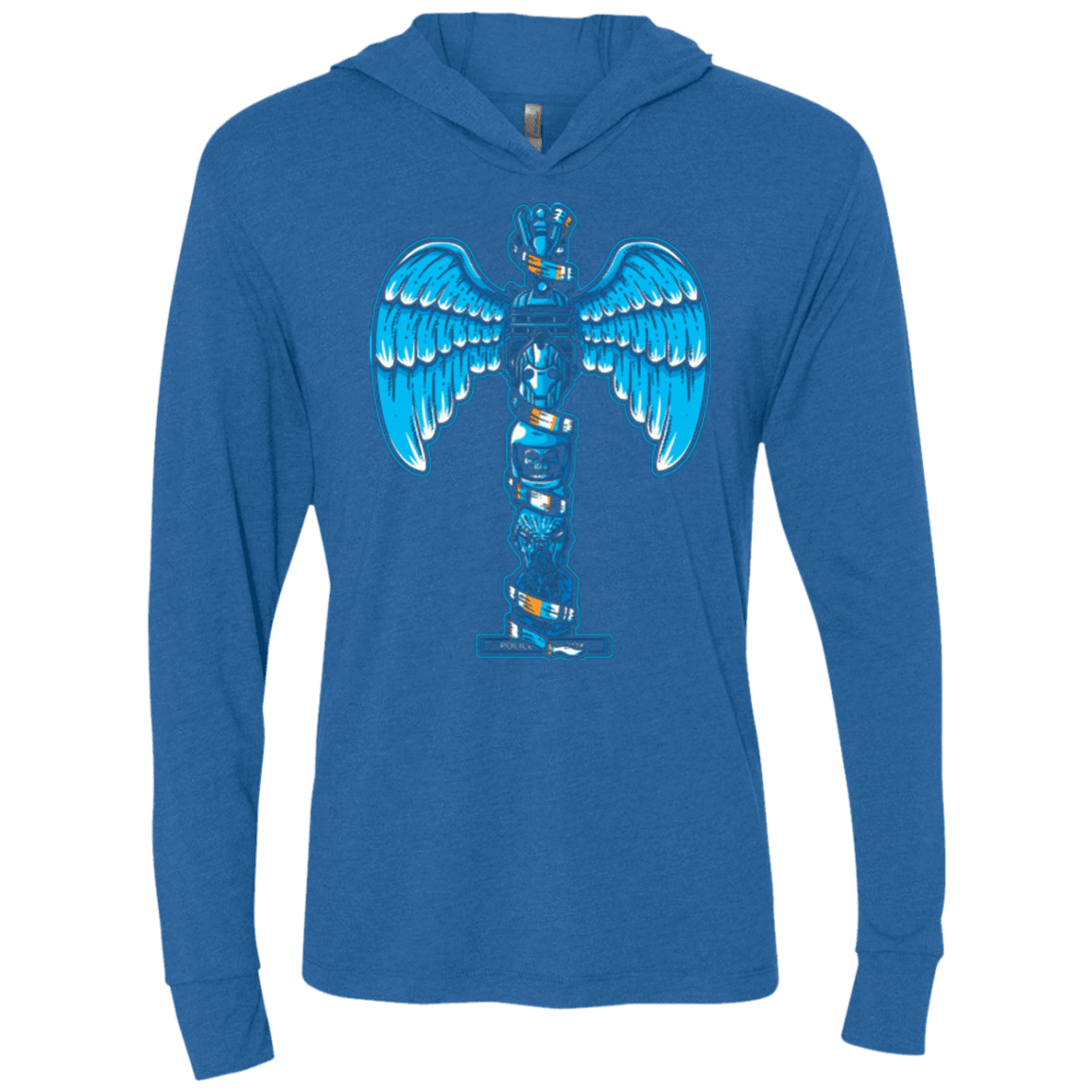 T-Shirts Vintage Royal / X-Small WHOVIAN TOTEM Triblend Long Sleeve Hoodie Tee