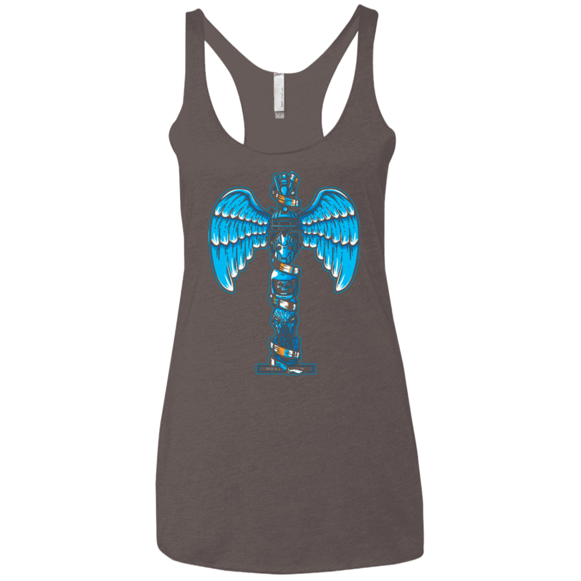 T-Shirts Macchiato / X-Small WHOVIAN TOTEM Women's Triblend Racerback Tank