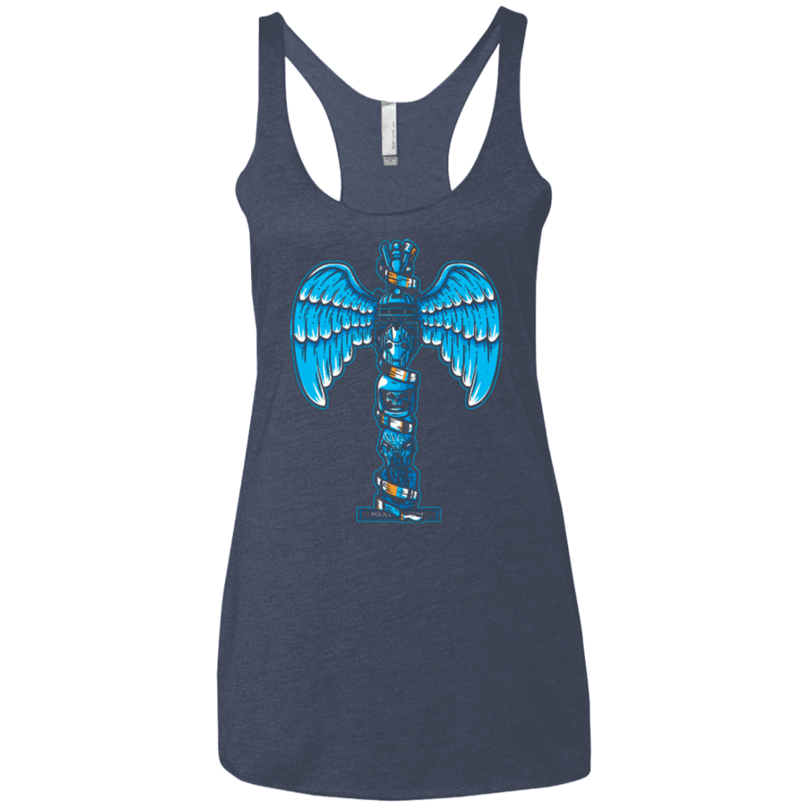 T-Shirts Vintage Navy / X-Small WHOVIAN TOTEM Women's Triblend Racerback Tank