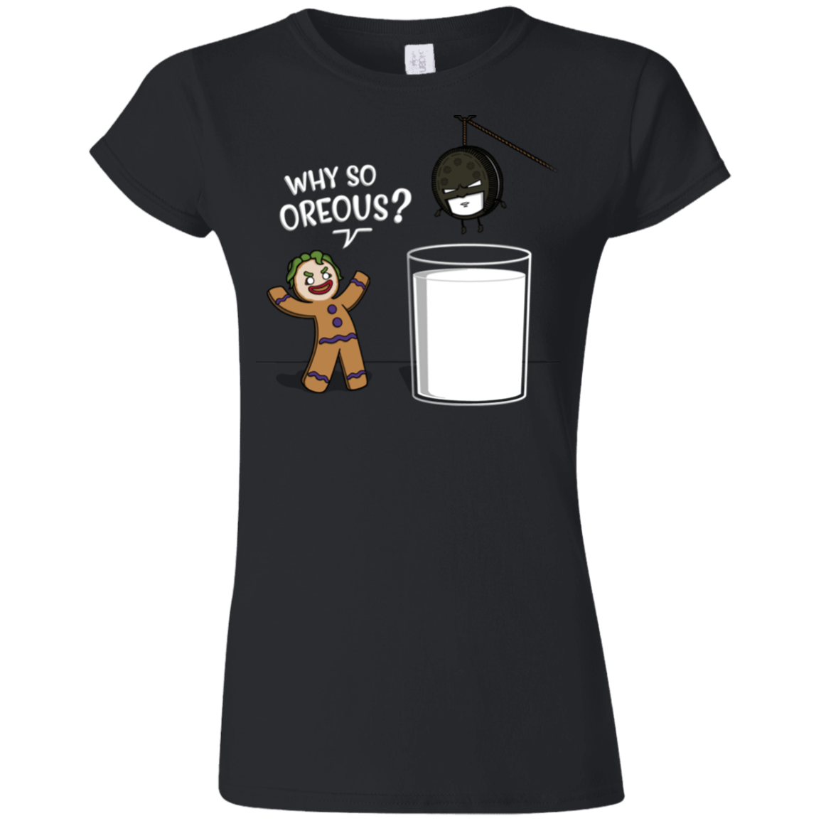 T-Shirts Black / S Why So Oreous Junior Slimmer-Fit T-Shirt