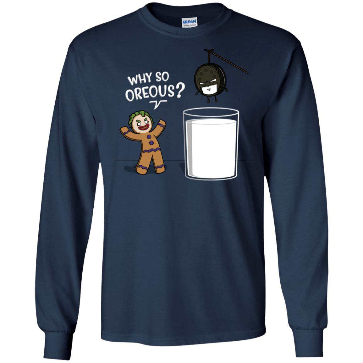 T-Shirts Navy / S Why So Oreous Men's Long Sleeve T-Shirt