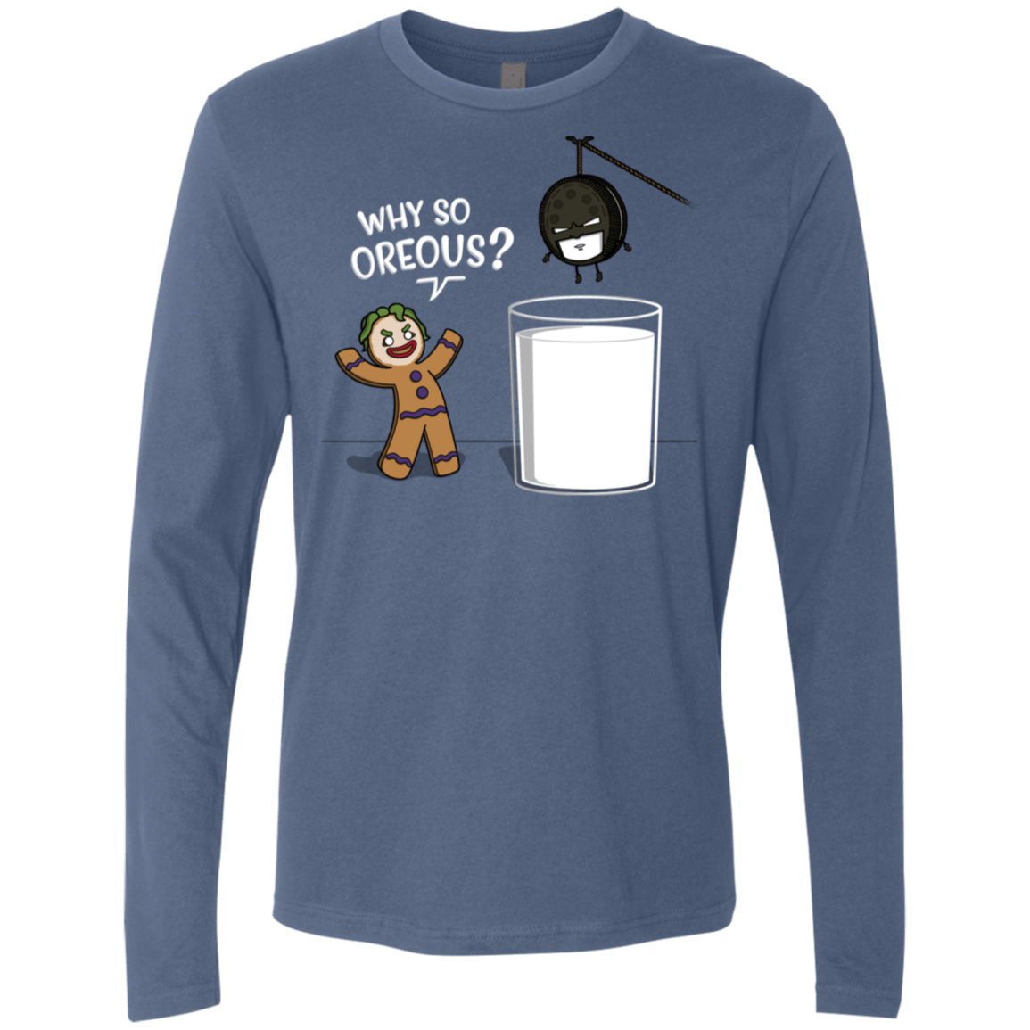 T-Shirts Indigo / S Why So Oreous Men's Premium Long Sleeve
