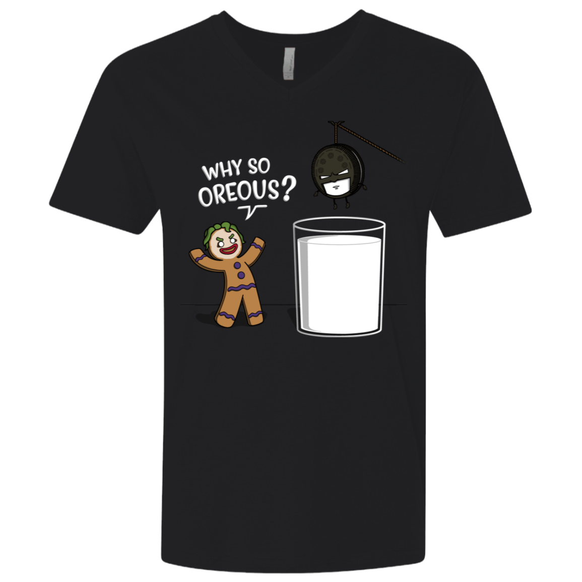 T-Shirts Black / X-Small Why So Oreous Men's Premium V-Neck