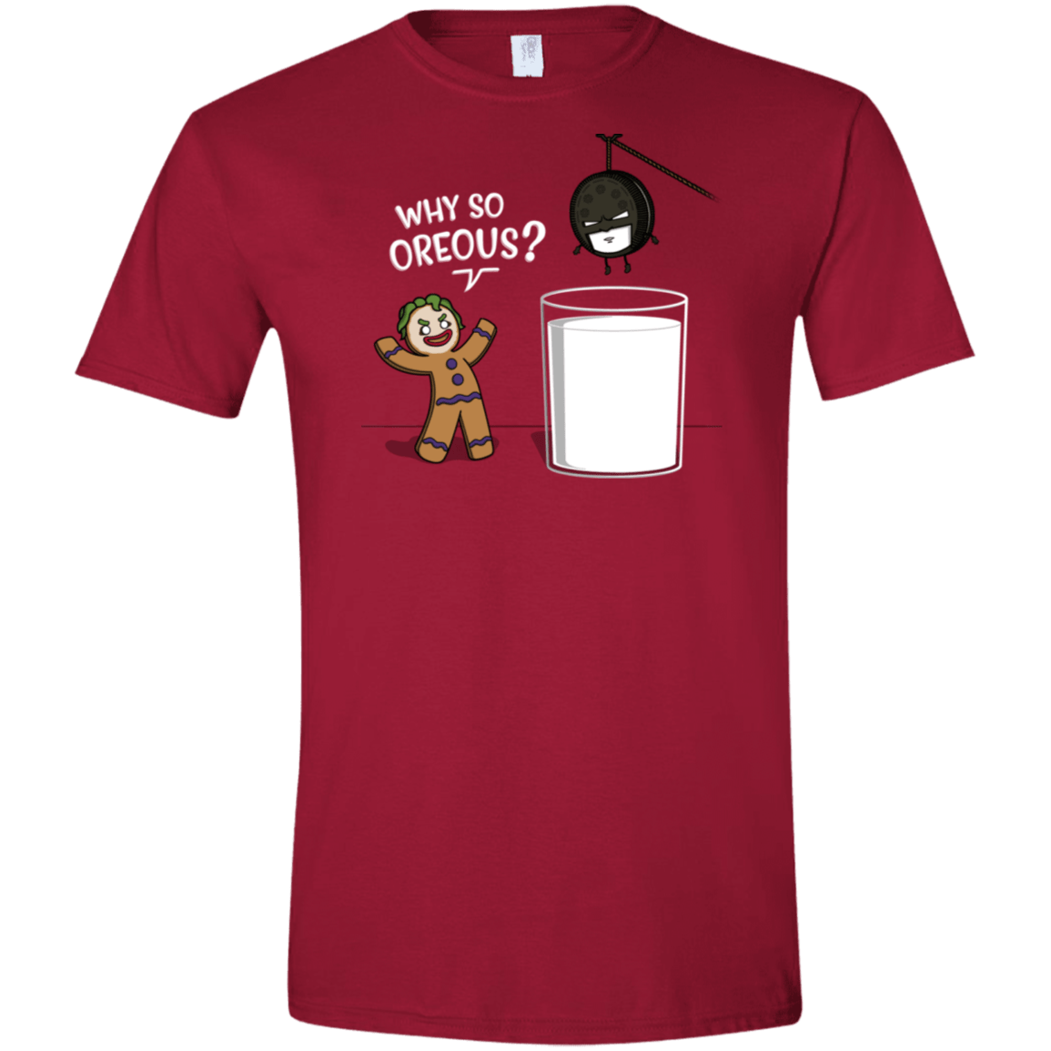 T-Shirts Cardinal Red / S Why So Oreous Men's Semi-Fitted Softstyle