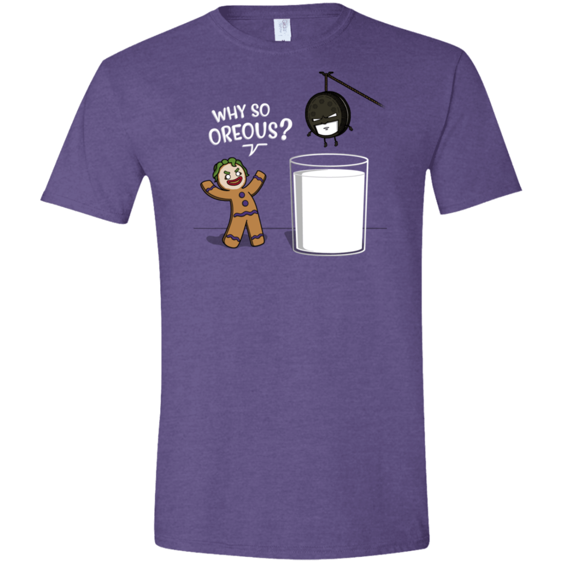 T-Shirts Heather Purple / S Why So Oreous Men's Semi-Fitted Softstyle