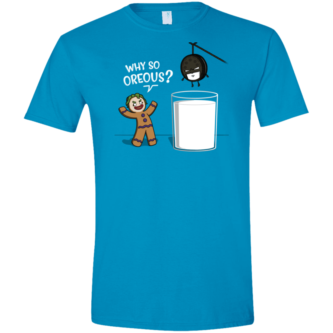 T-Shirts Sapphire / S Why So Oreous Men's Semi-Fitted Softstyle