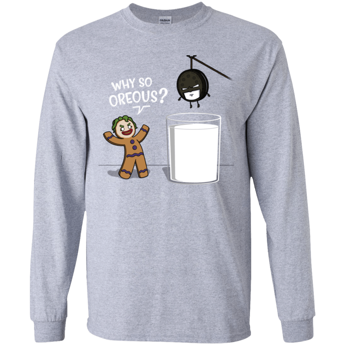 T-Shirts Sport Grey / YS Why So Oreous Youth Long Sleeve T-Shirt