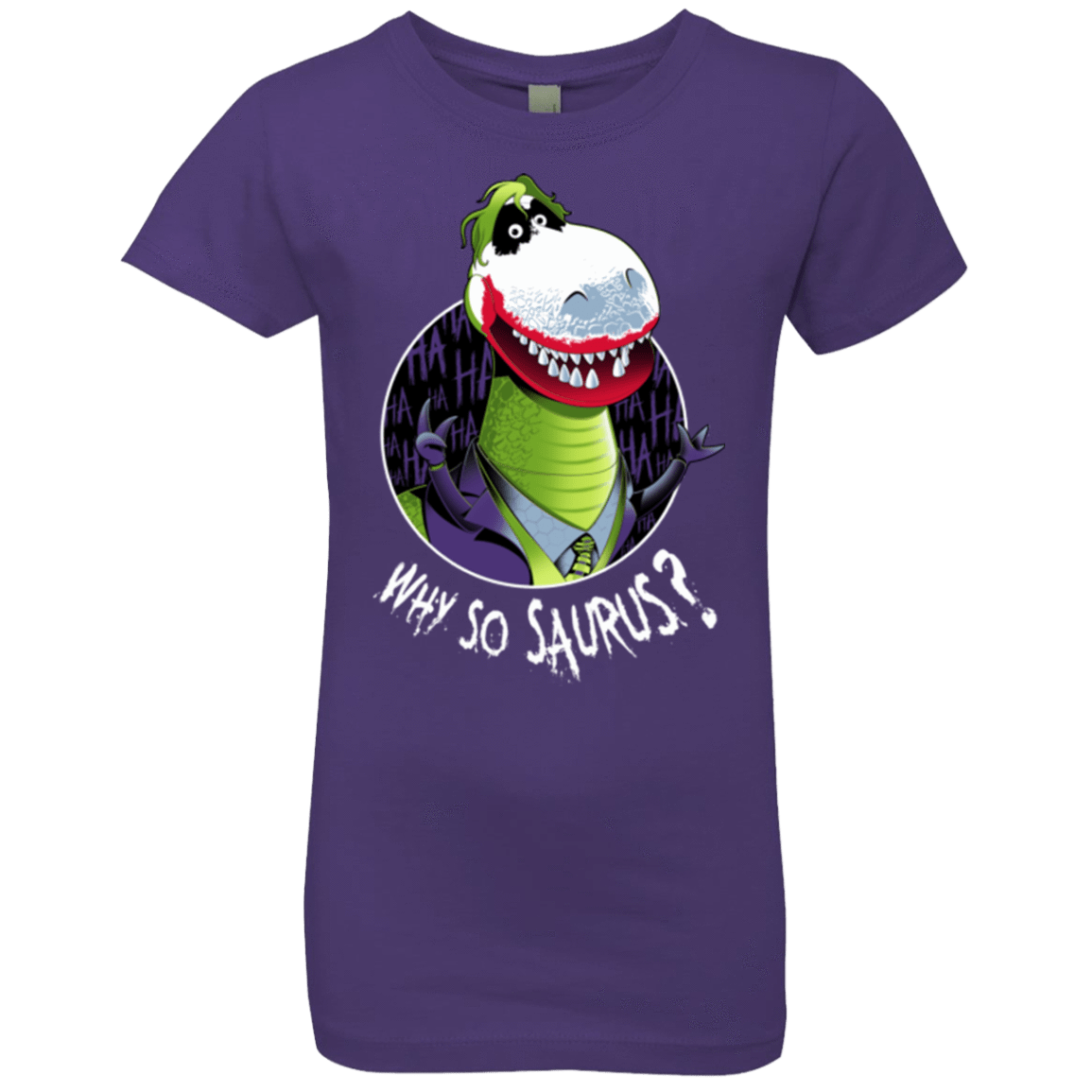 T-Shirts Purple Rush / YXS Why So Saurus Girls Premium T-Shirt