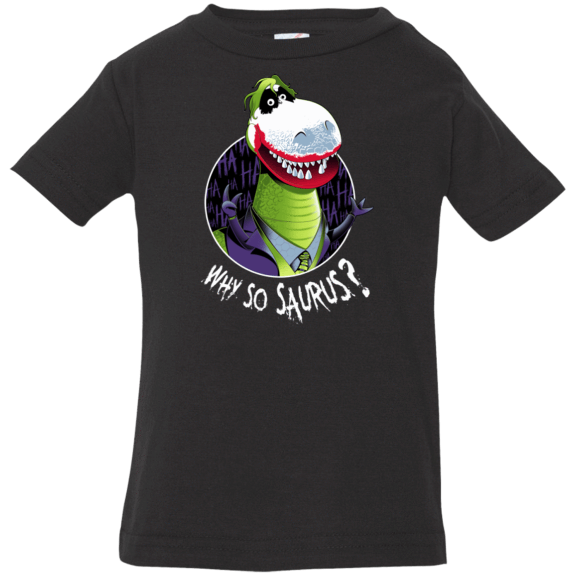 T-Shirts Black / 6 Months Why So Saurus Infant Premium T-Shirt