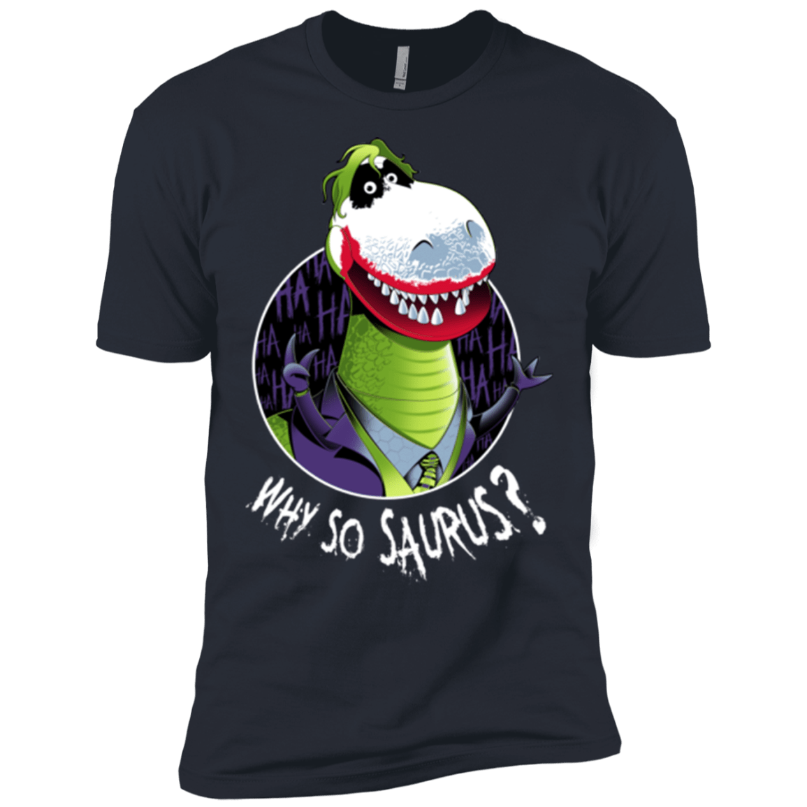 T-Shirts Indigo / X-Small Why So Saurus Men's Premium T-Shirt