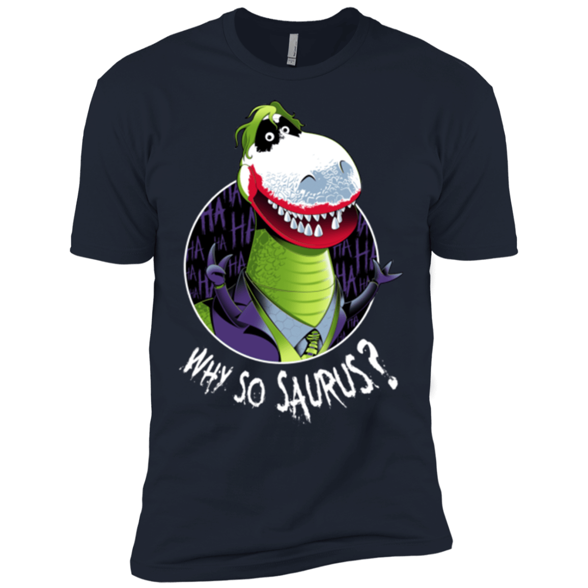T-Shirts Midnight Navy / X-Small Why So Saurus Men's Premium T-Shirt