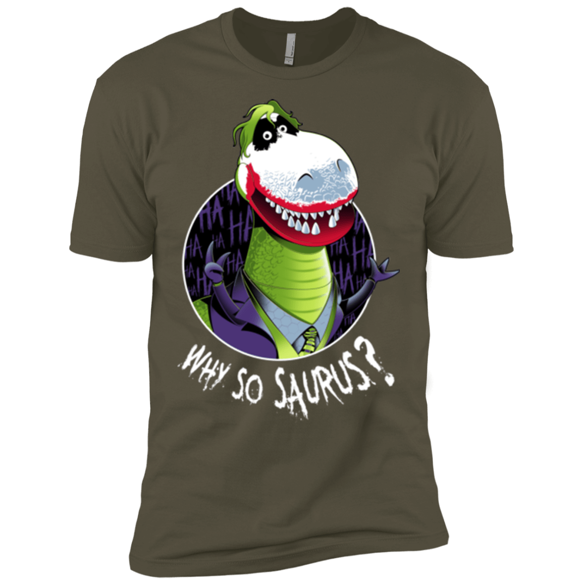 T-Shirts Military Green / X-Small Why So Saurus Men's Premium T-Shirt