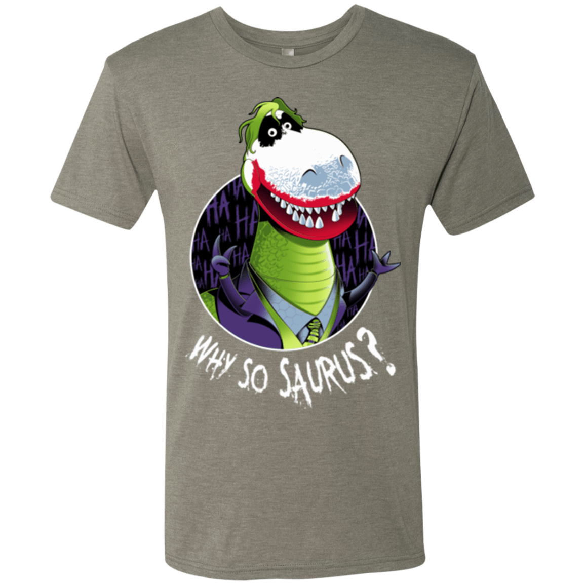 T-Shirts Venetian Grey / Small Why So Saurus Men's Triblend T-Shirt