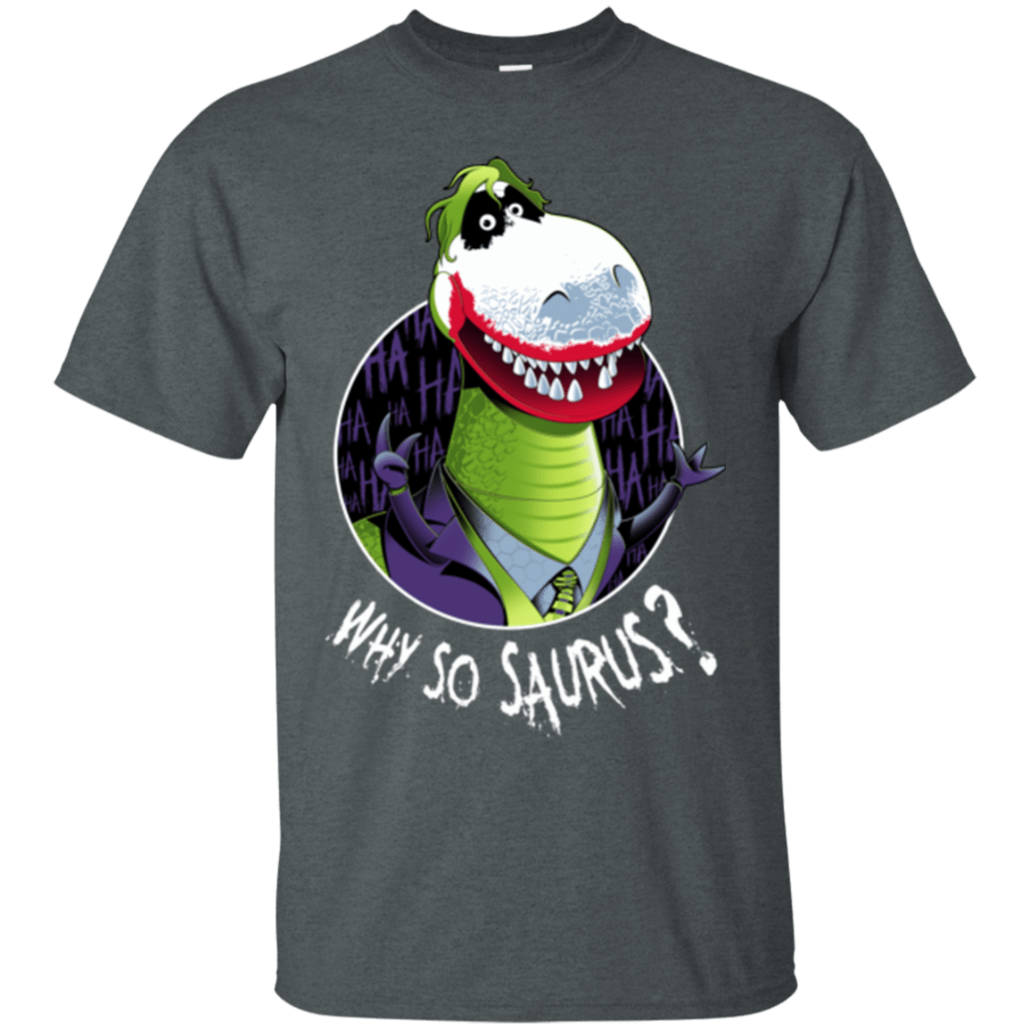 T-Shirts Dark Heather / Small Why So Saurus T-Shirt