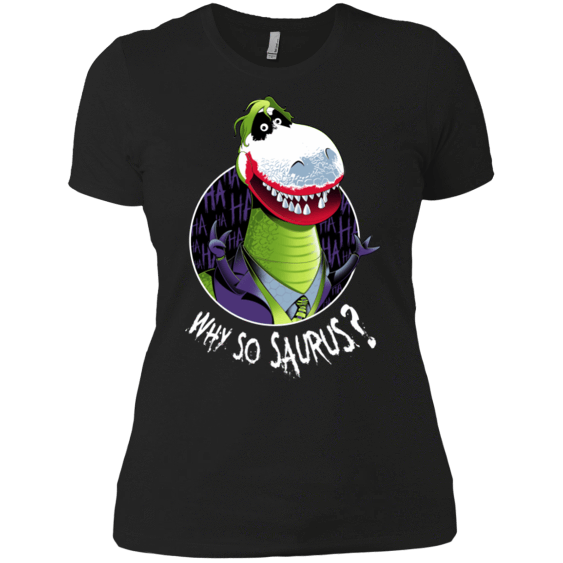 T-Shirts Black / X-Small Why So Saurus Women's Premium T-Shirt