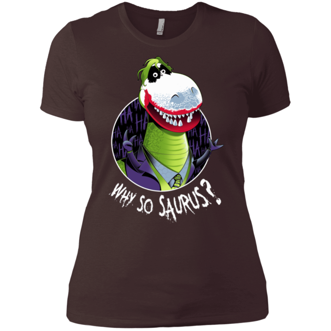 T-Shirts Dark Chocolate / X-Small Why So Saurus Women's Premium T-Shirt