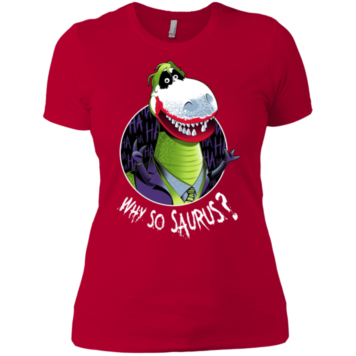 T-Shirts Red / X-Small Why So Saurus Women's Premium T-Shirt