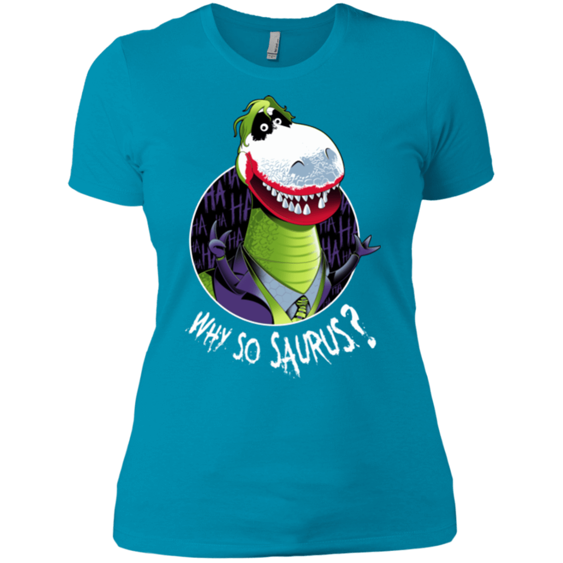 T-Shirts Turquoise / X-Small Why So Saurus Women's Premium T-Shirt