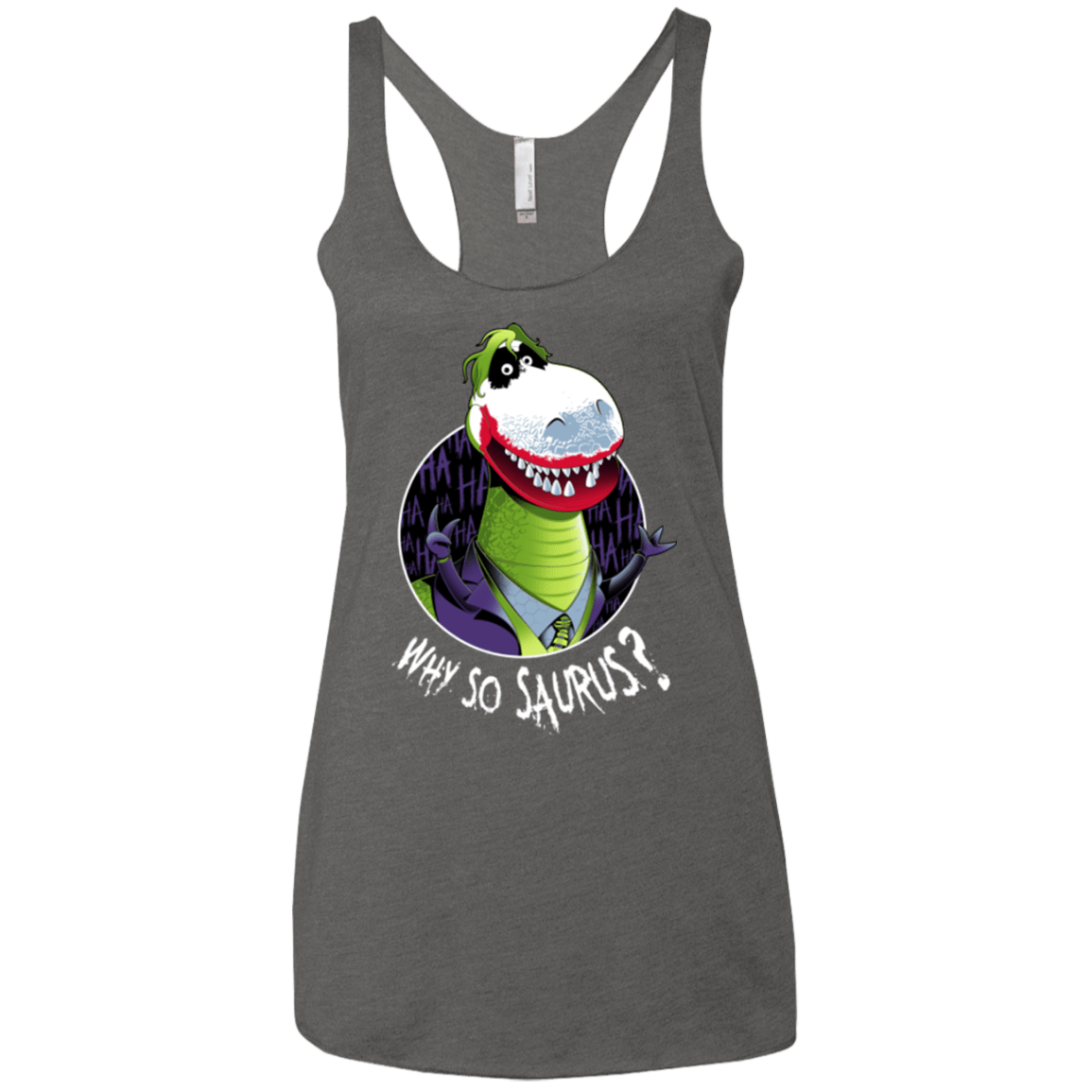 T-Shirts Premium Heather / X-Small Why So Saurus Women's Triblend Racerback Tank