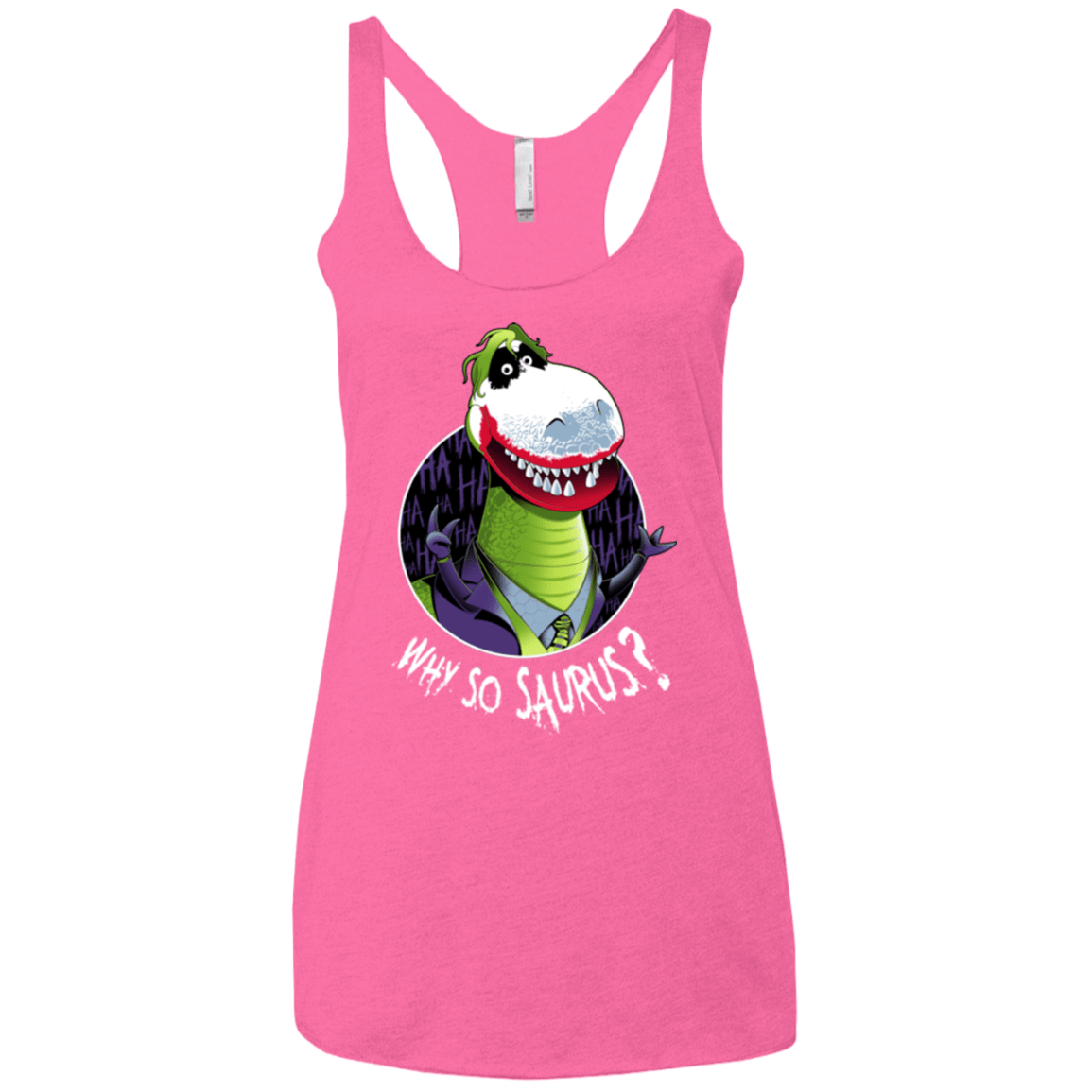 T-Shirts Vintage Pink / X-Small Why So Saurus Women's Triblend Racerback Tank
