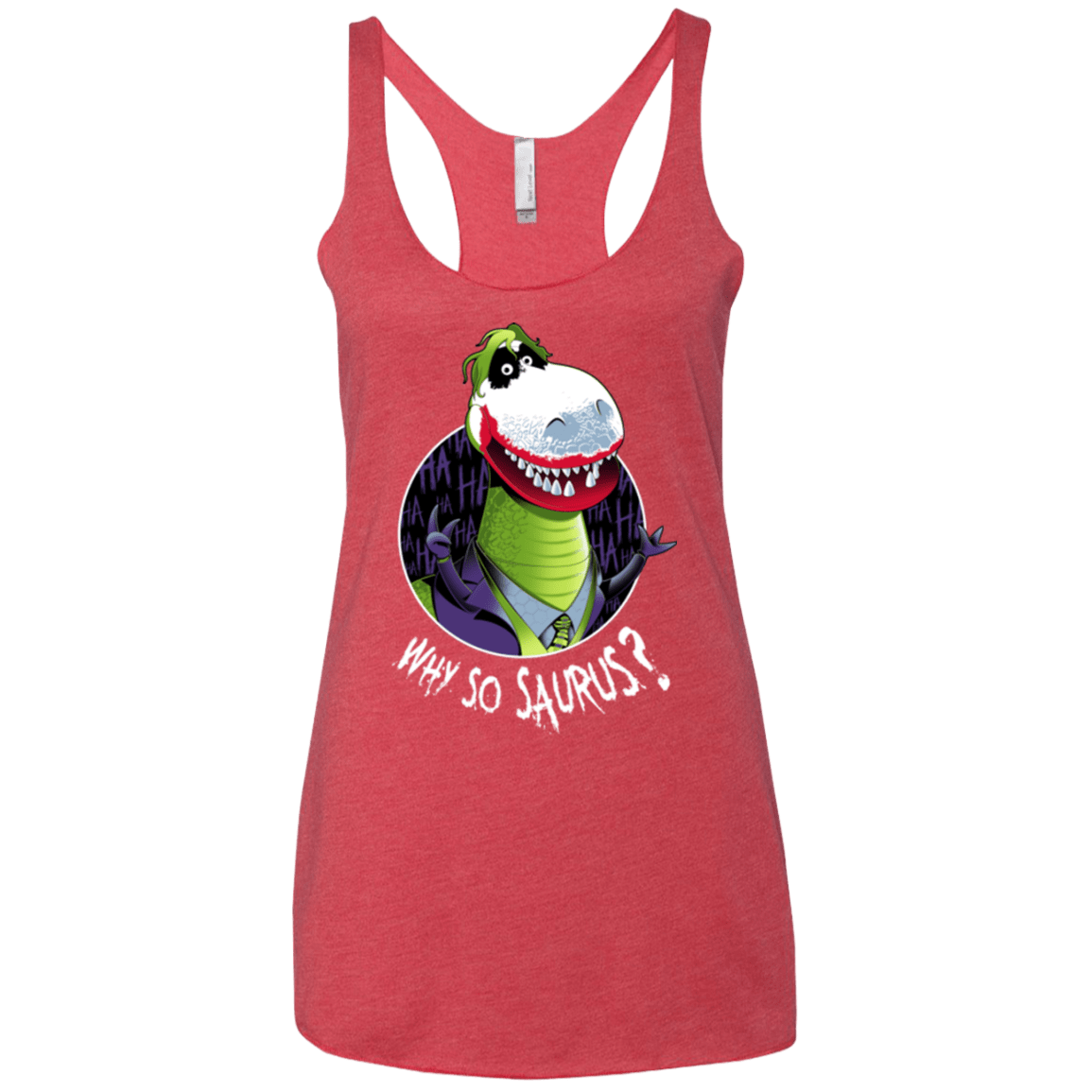 T-Shirts Vintage Red / X-Small Why So Saurus Women's Triblend Racerback Tank