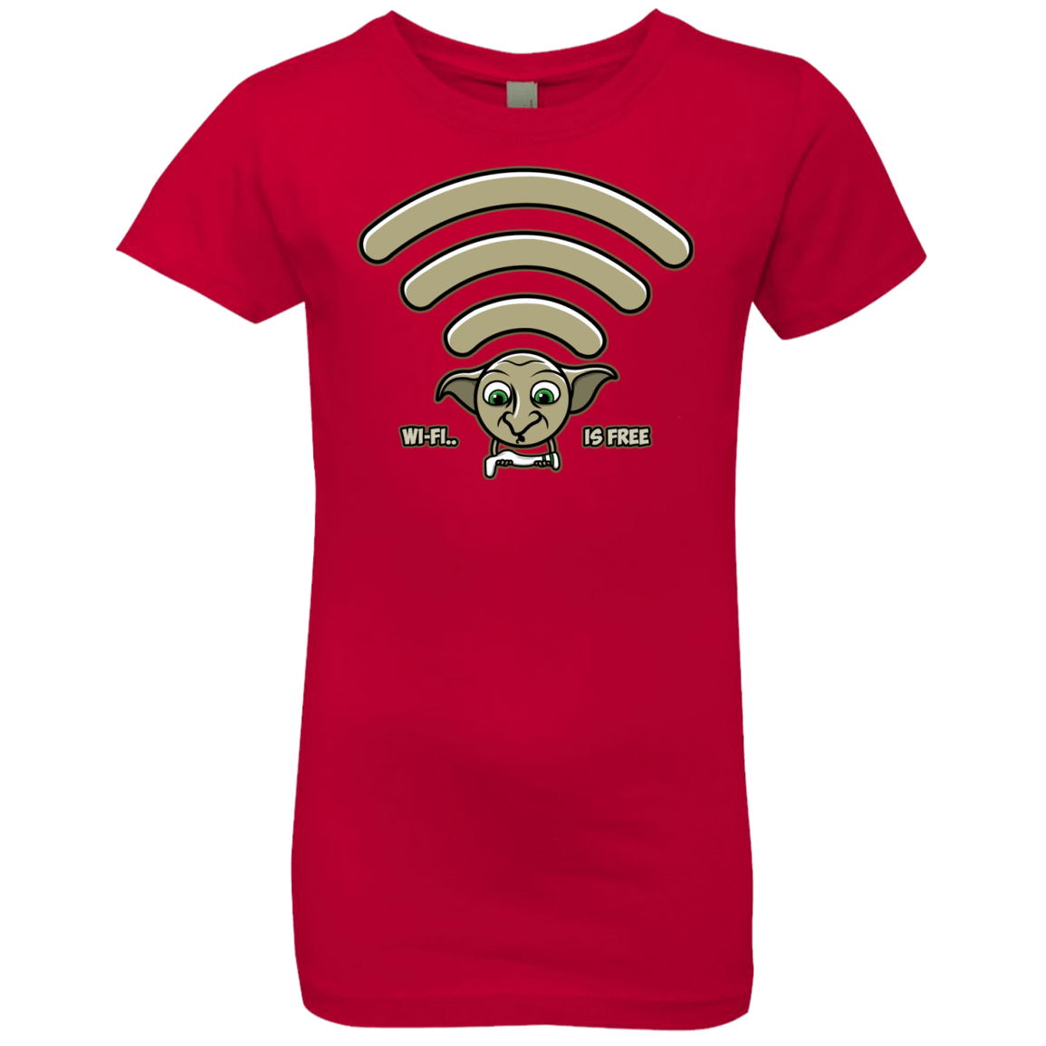 T-Shirts Red / YXS Wi-fi is Free Girls Premium T-Shirt