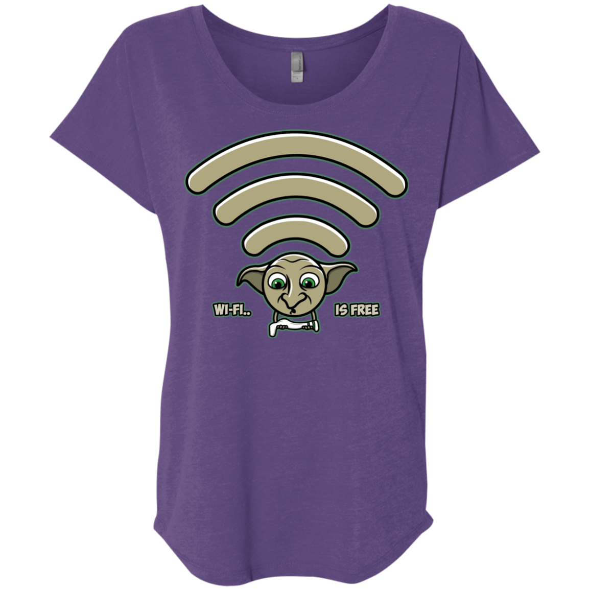 Wi-fi is Free Triblend Dolman Sleeve