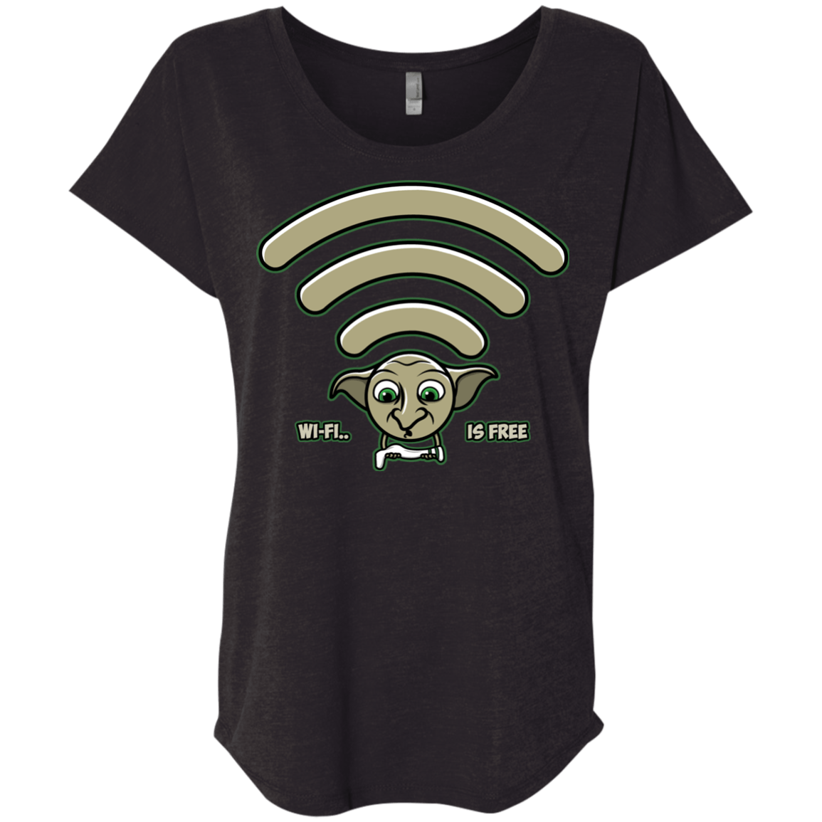 Wi-fi is Free Triblend Dolman Sleeve