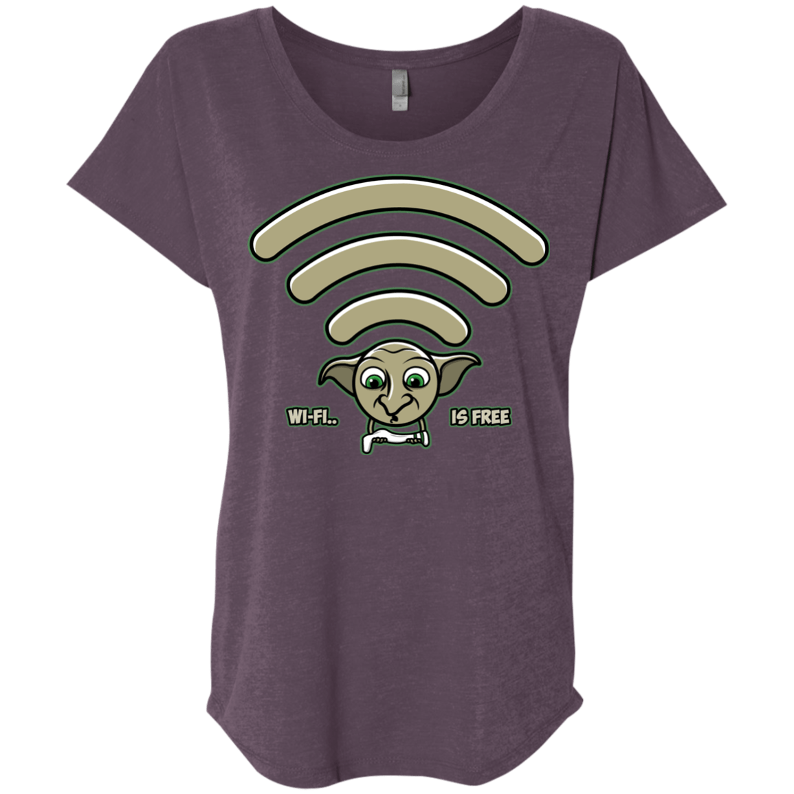 Wi-fi is Free Triblend Dolman Sleeve