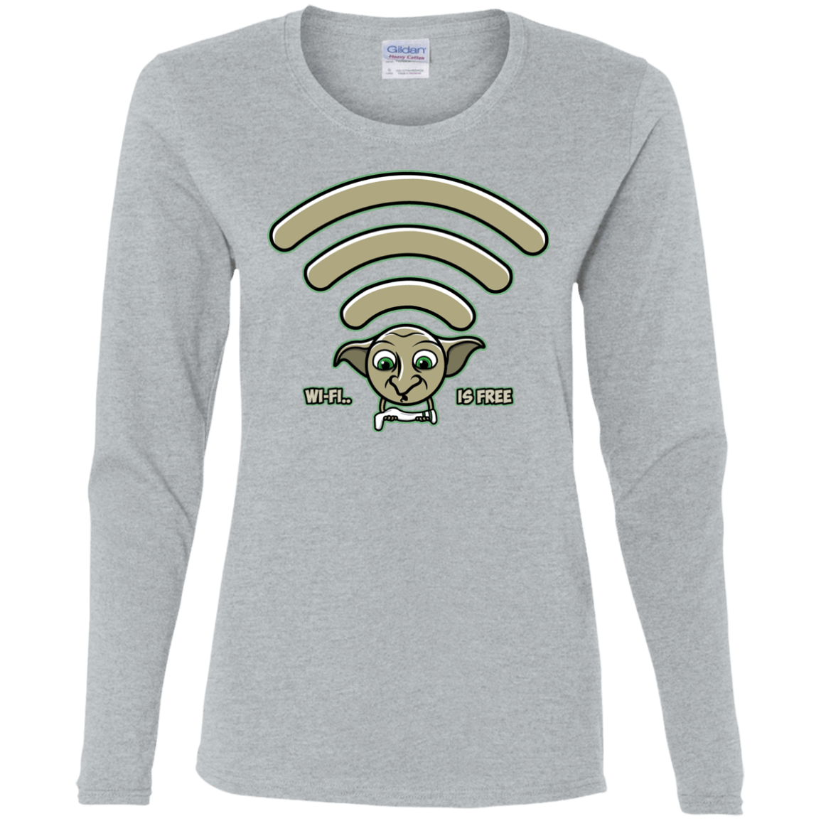 T-Shirts Sport Grey / S Wi-fi is Free Women's Long Sleeve T-Shirt