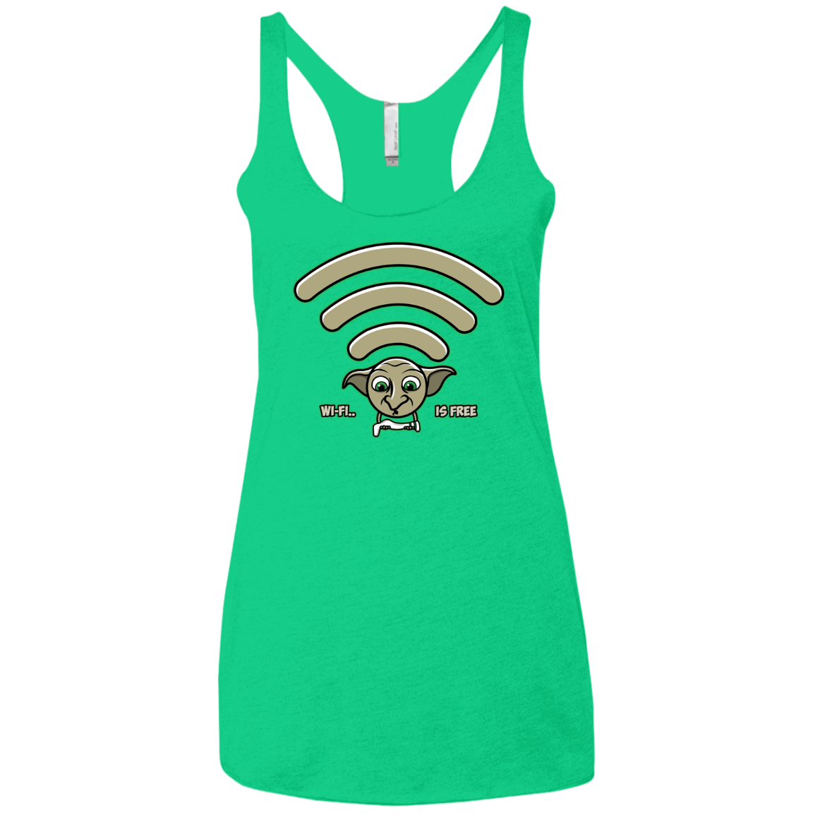 Wi-fi is Free Women's Triblend Racerback Tank