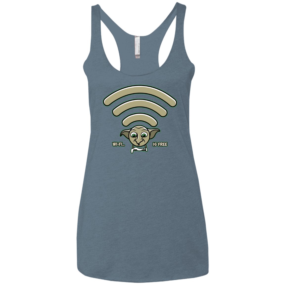 Wi-fi is Free Women's Triblend Racerback Tank