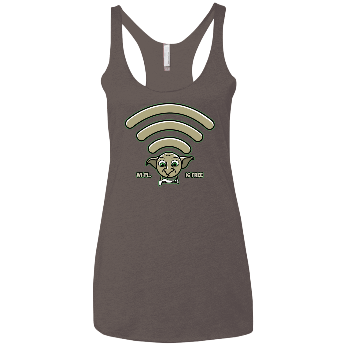 Wi-fi is Free Women's Triblend Racerback Tank