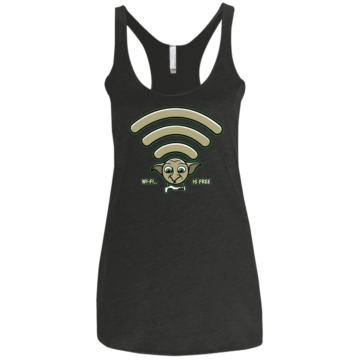 Wi-fi is Free Women's Triblend Racerback Tank