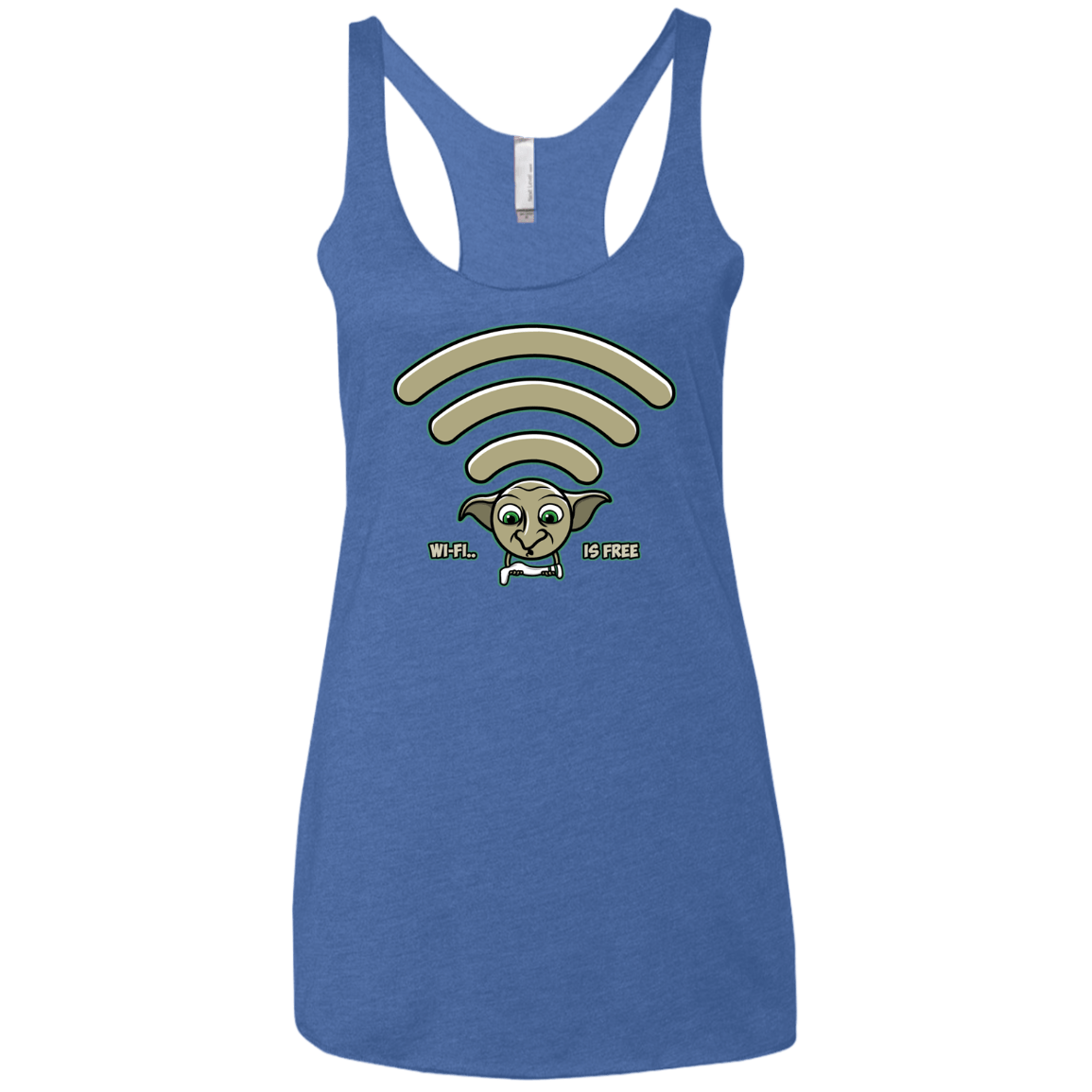 Wi-fi is Free Women's Triblend Racerback Tank