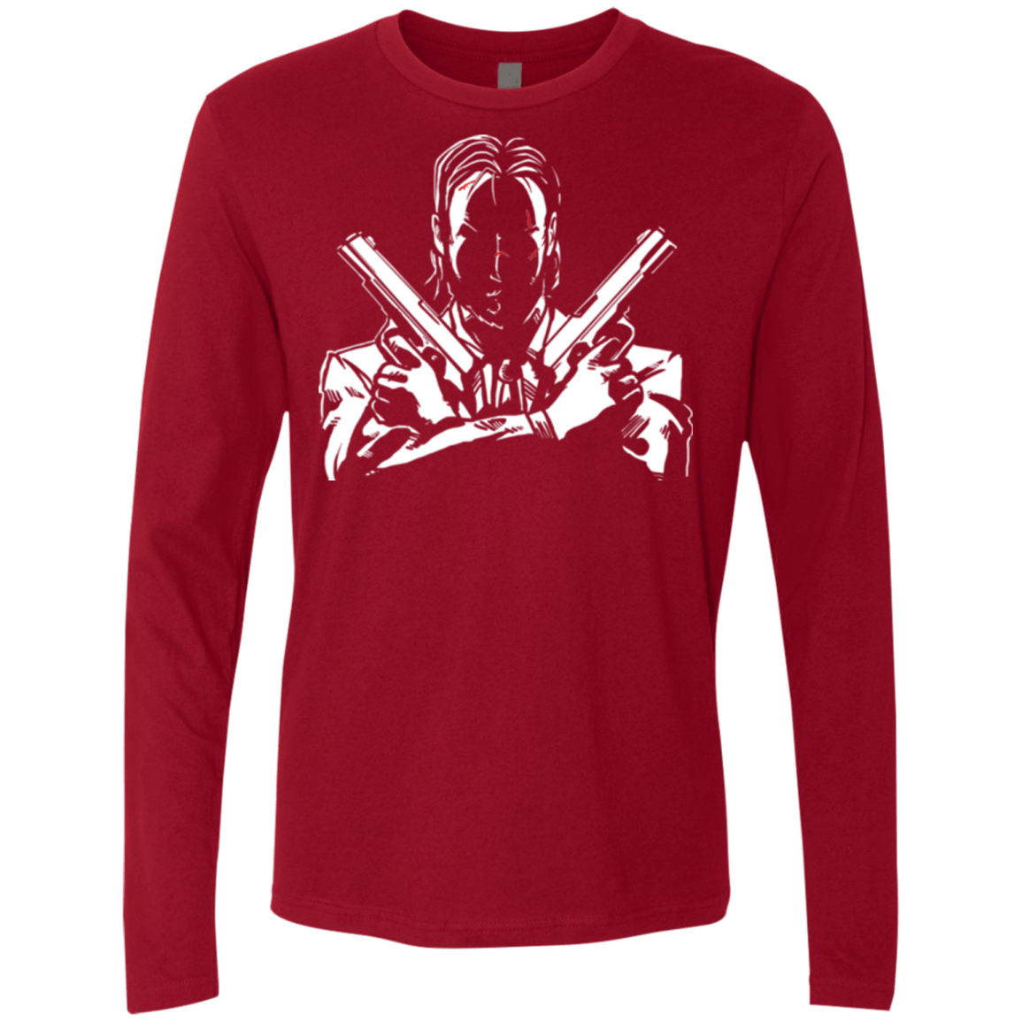 T-Shirts Cardinal / Small Wick Men's Premium Long Sleeve