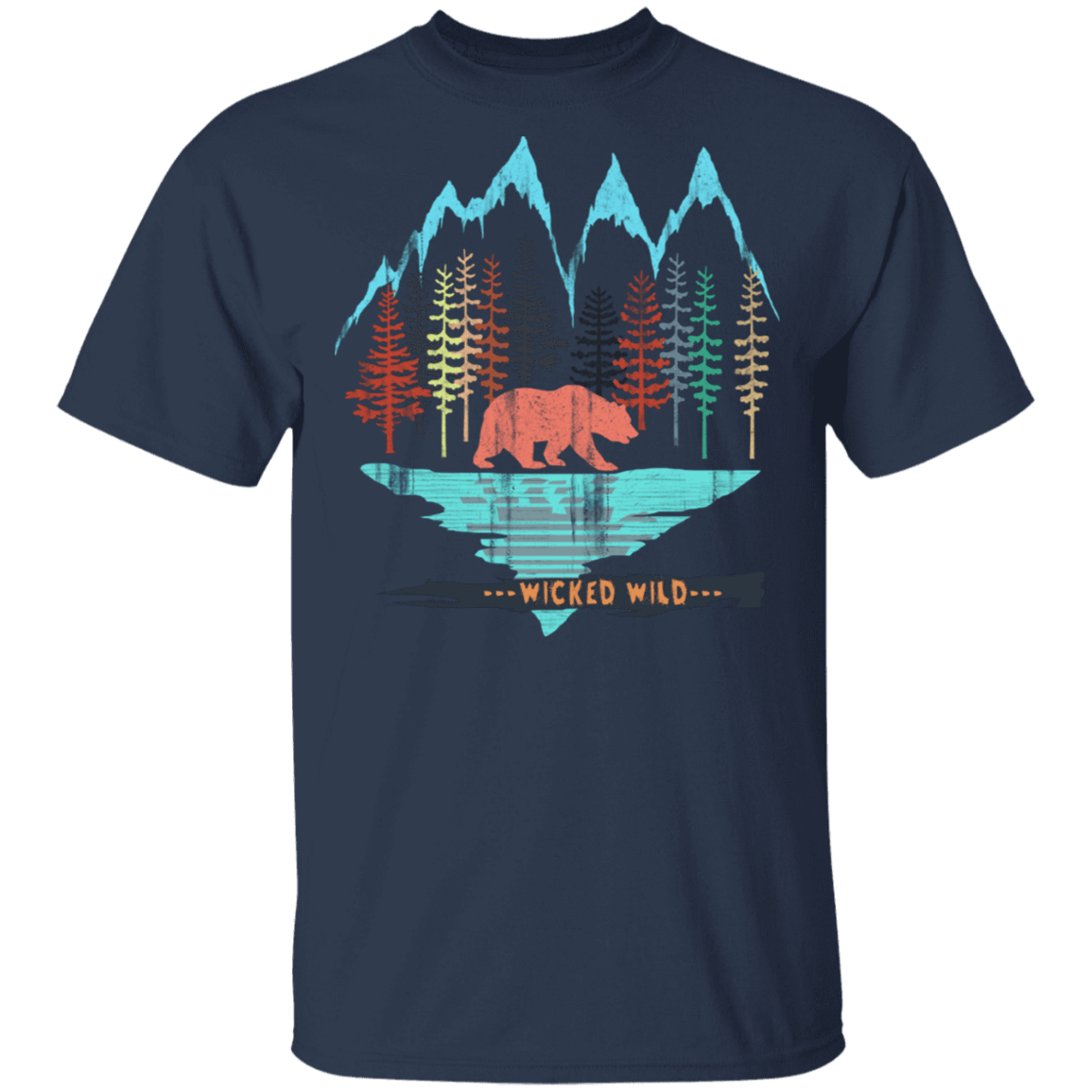 T-Shirts Navy / S Wicked Wild T-Shirt