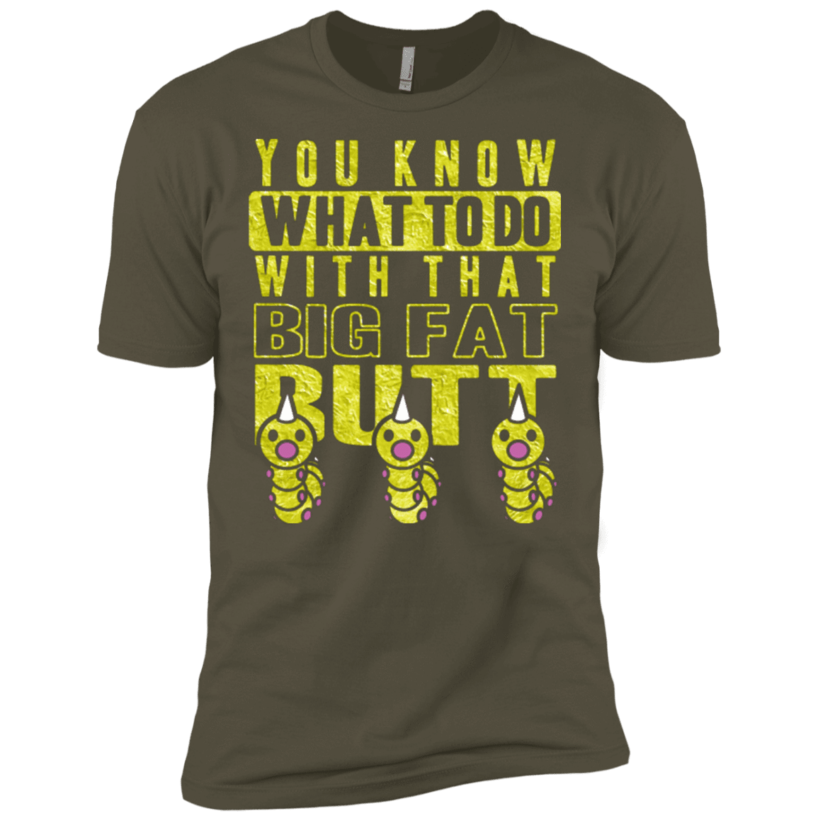 T-Shirts Military Green / X-Small Wiggle Wiggle Men's Premium T-Shirt
