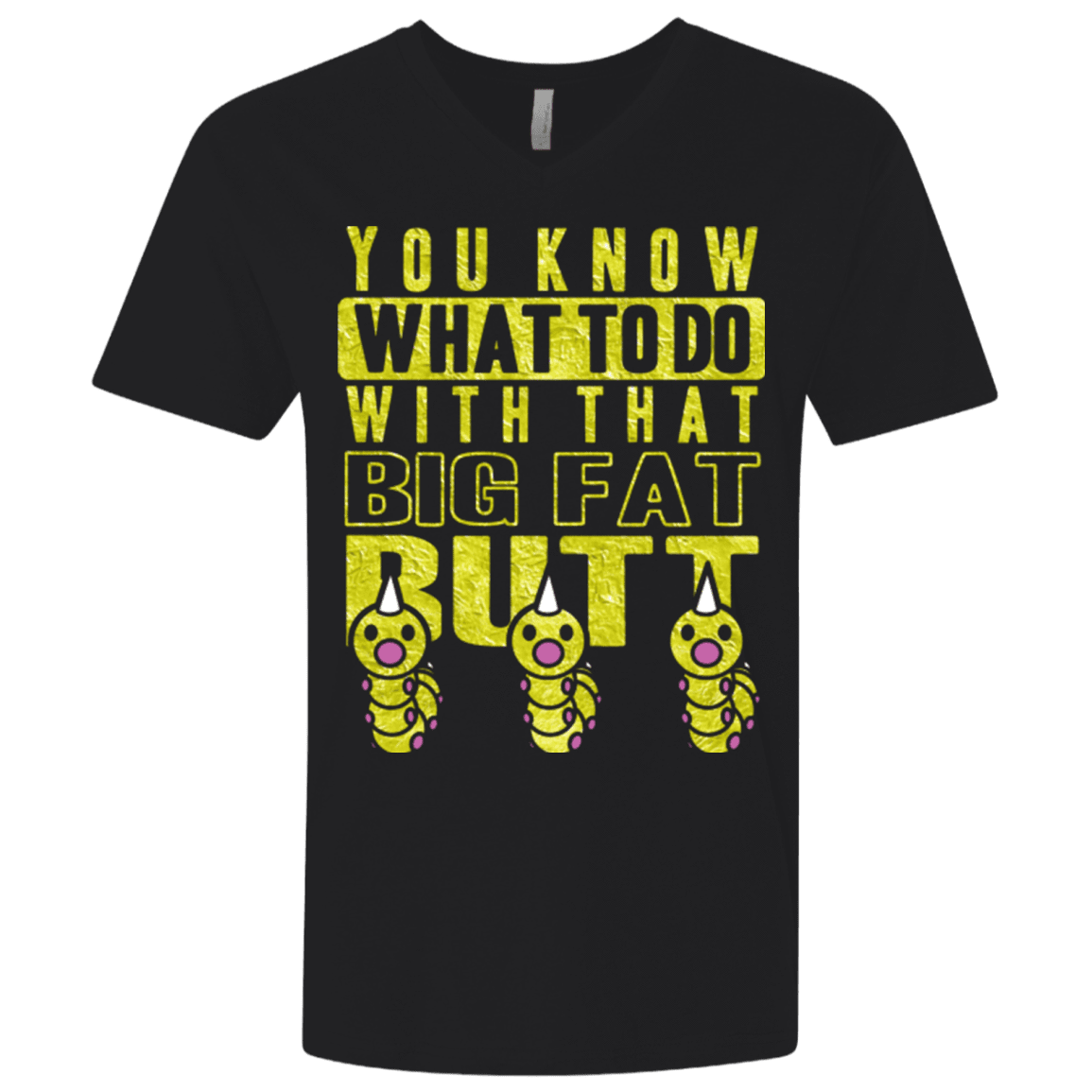 T-Shirts Black / X-Small Wiggle Wiggle Men's Premium V-Neck