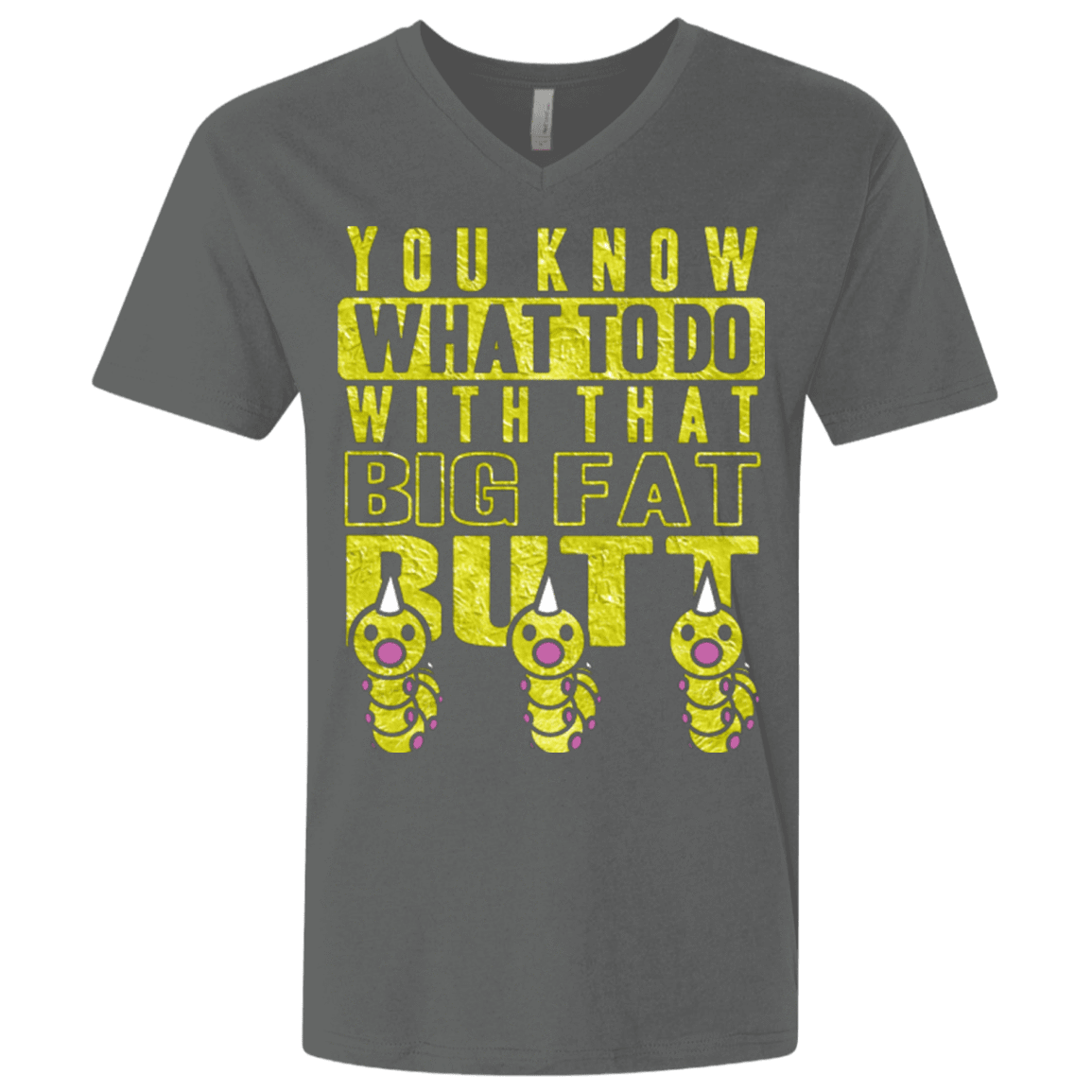 T-Shirts Heavy Metal / X-Small Wiggle Wiggle Men's Premium V-Neck