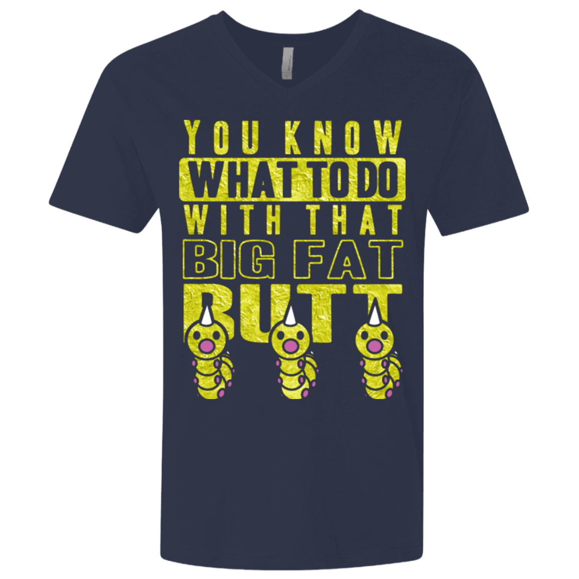 T-Shirts Midnight Navy / X-Small Wiggle Wiggle Men's Premium V-Neck