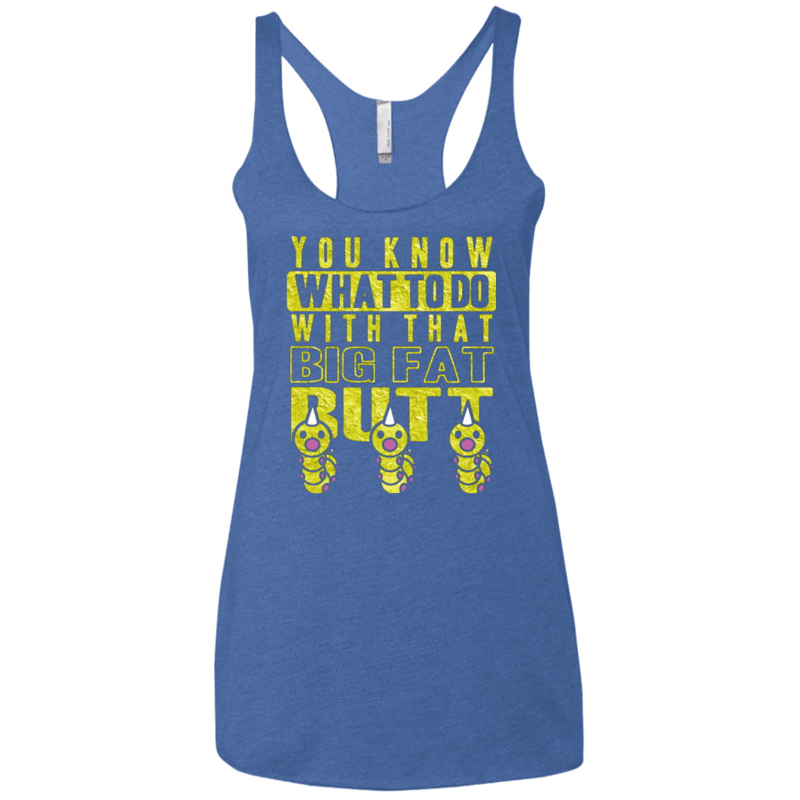 T-Shirts Vintage Royal / X-Small Wiggle Wiggle Women's Triblend Racerback Tank
