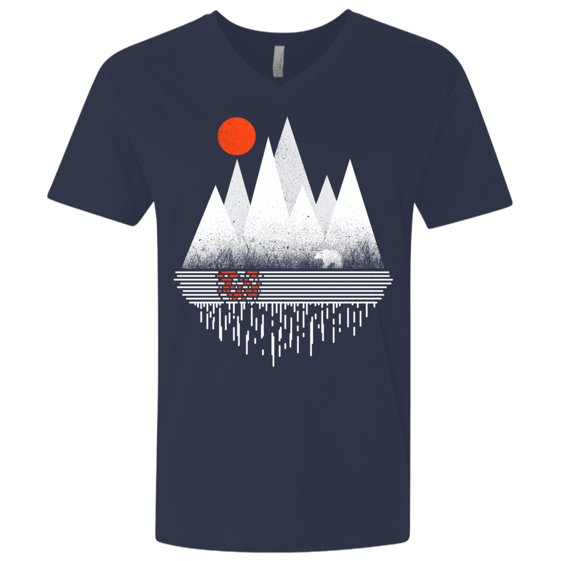 T-Shirts Midnight Navy / X-Small Wild Bear Men's Premium V-Neck