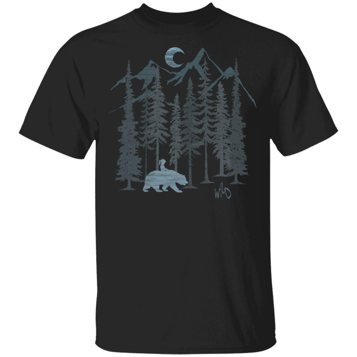 T-Shirts Black / YXS Wild Bear Youth T-Shirt