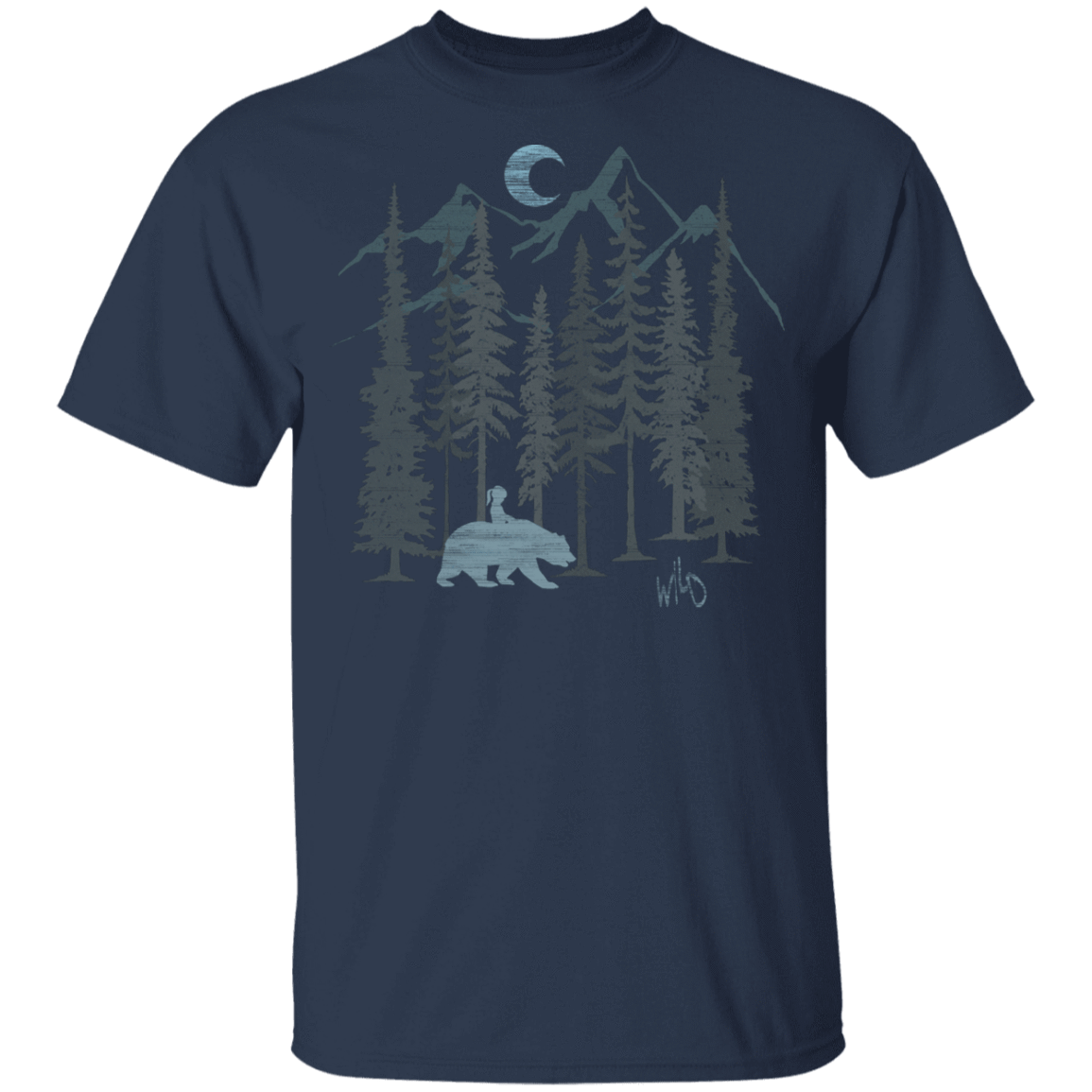 T-Shirts Navy / YXS Wild Bear Youth T-Shirt
