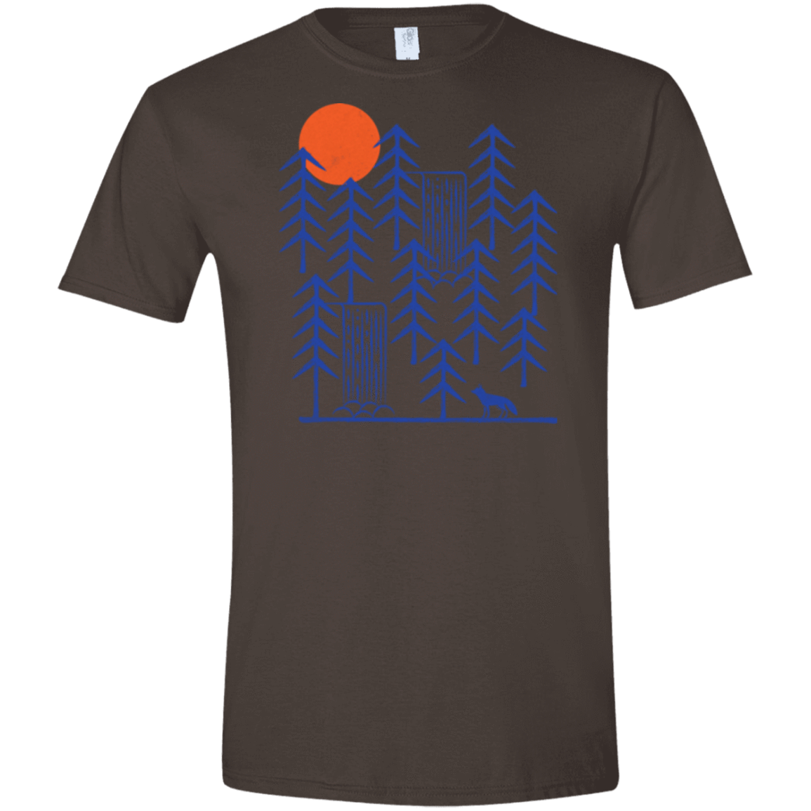 T-Shirts Dark Chocolate / S Wild Day Fox Men's Semi-Fitted Softstyle
